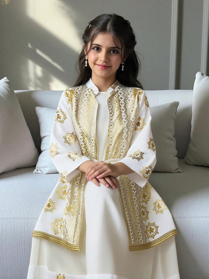 Set rochie și cardigan SHEIN, alb