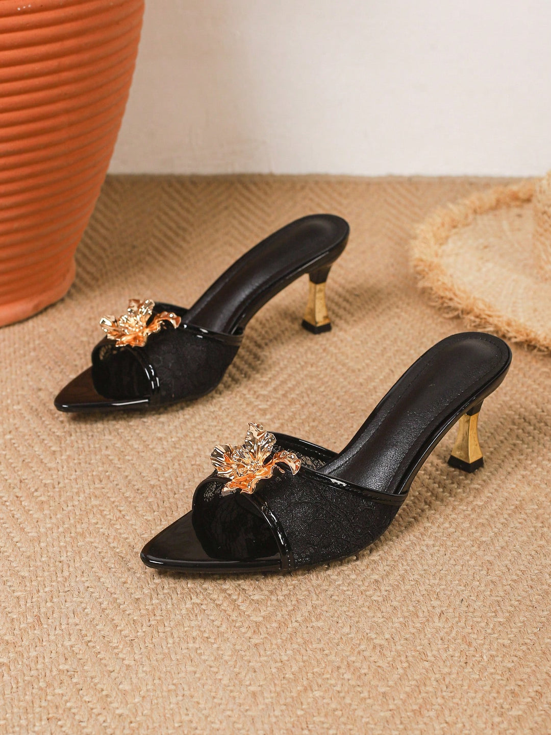 Sandale SHEIN, negru