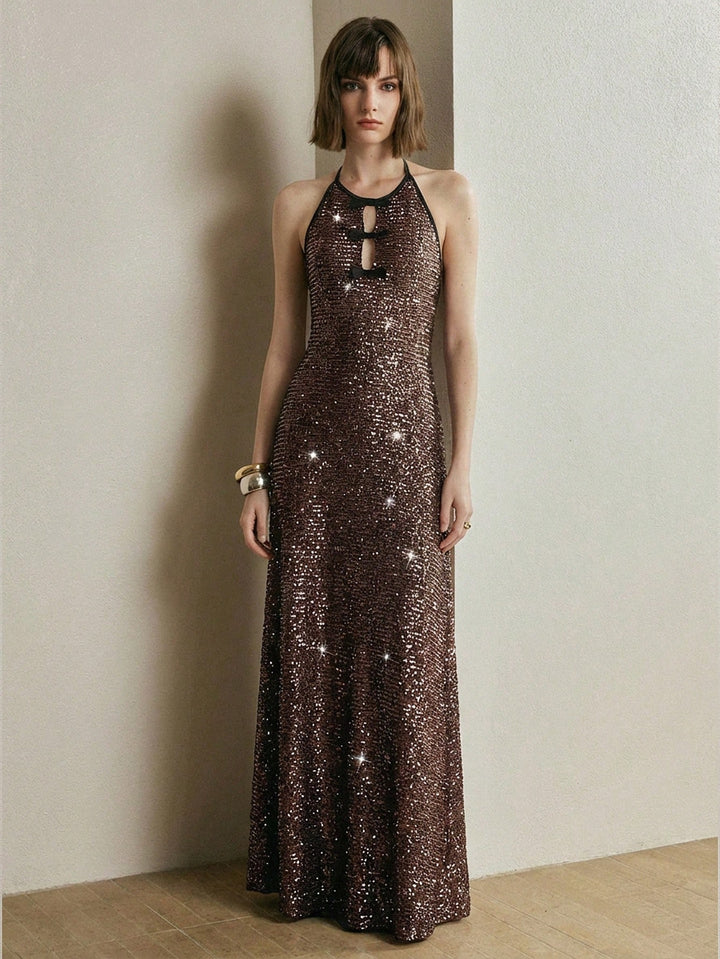 Rochie maxi SHEIN, maro
