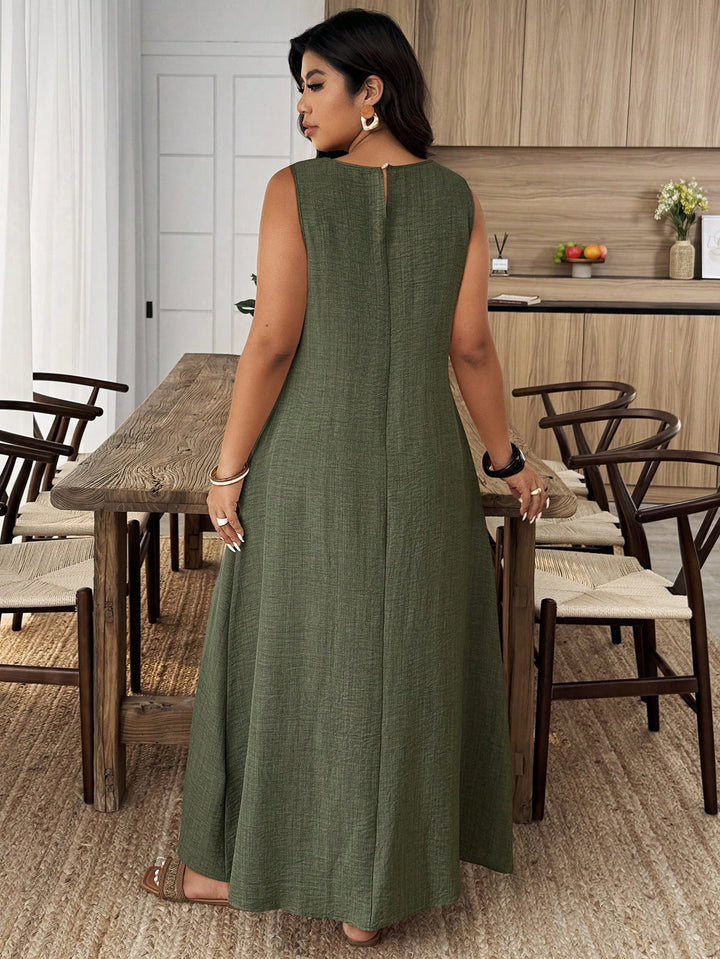 Rochie maxi SHEIN, verde
