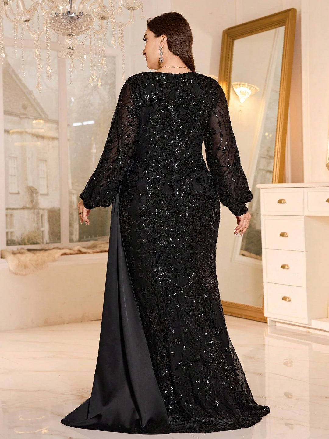 Rochie maxi SHEIN, negru