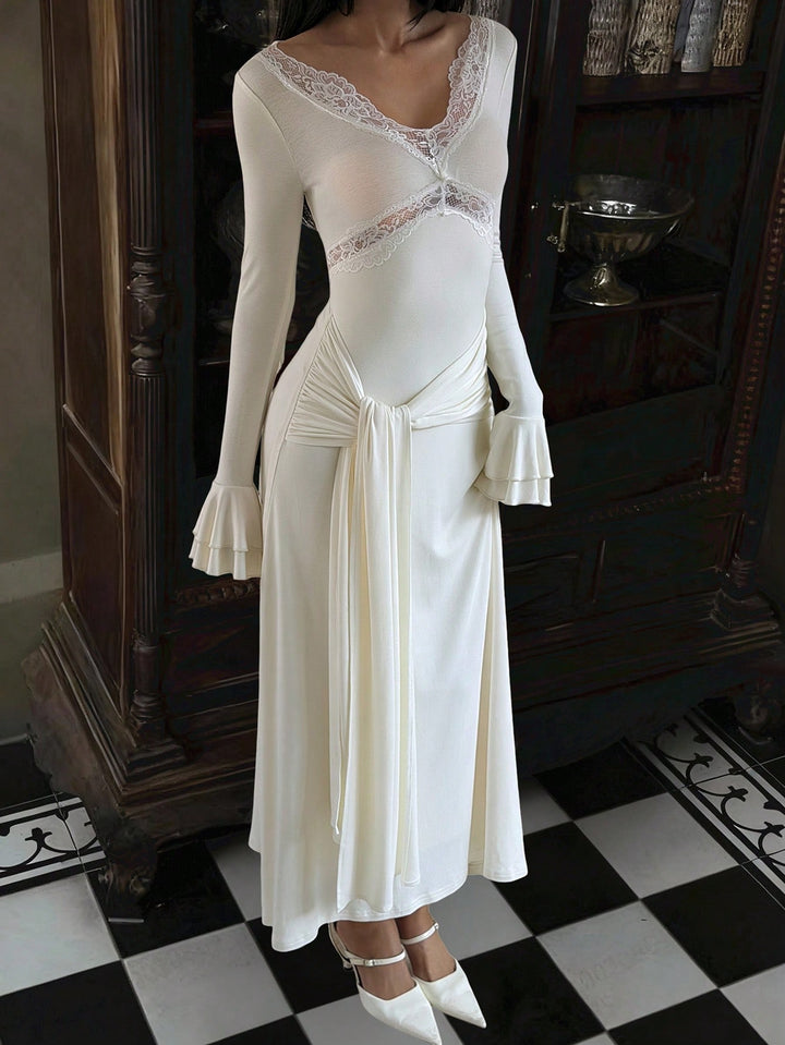 Rochie maxi SHEIN, bej