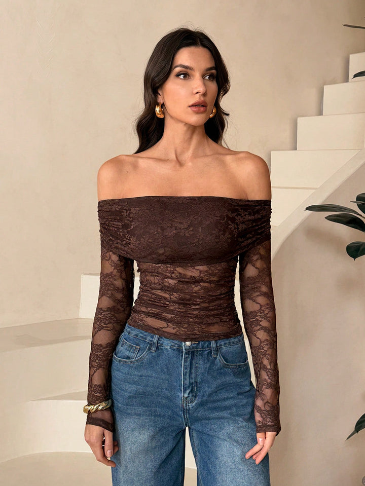 SHEIN blúz, barna