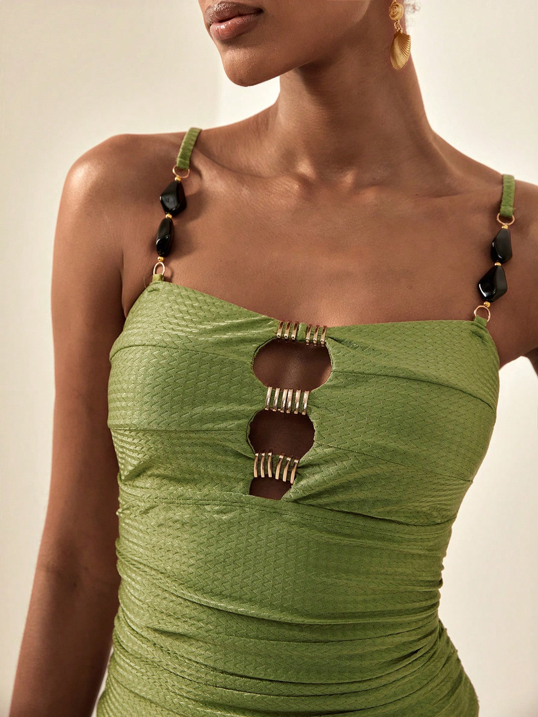 Costum de baie SHEIN, verde