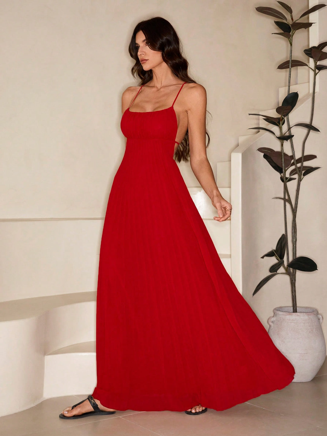 Rochie maxi SHEIN, vișiniu