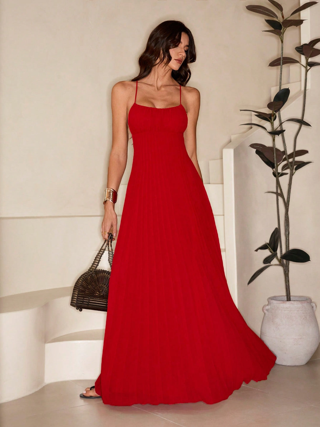 Rochie maxi SHEIN, vișiniu