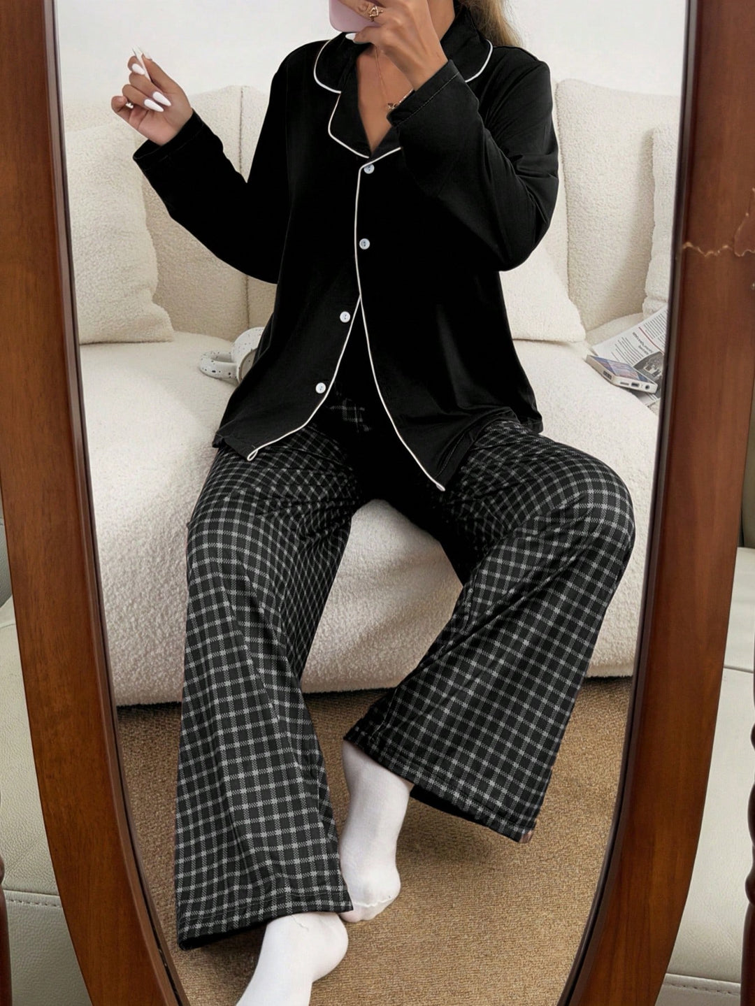 Compleu pijamale SHEIN, mix culori