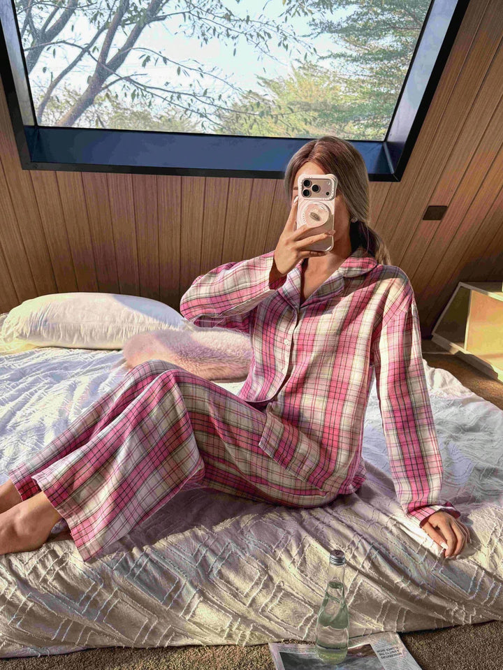 Set pijamale SHEIN, roz