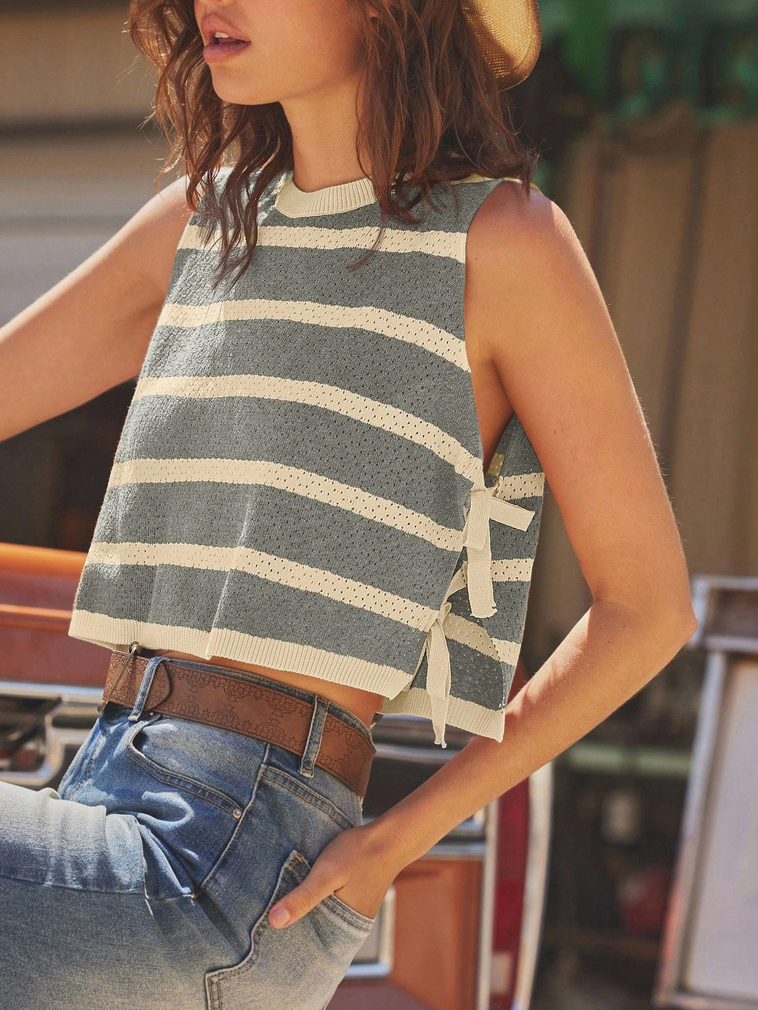 Tricou tank top SHEIN, gri