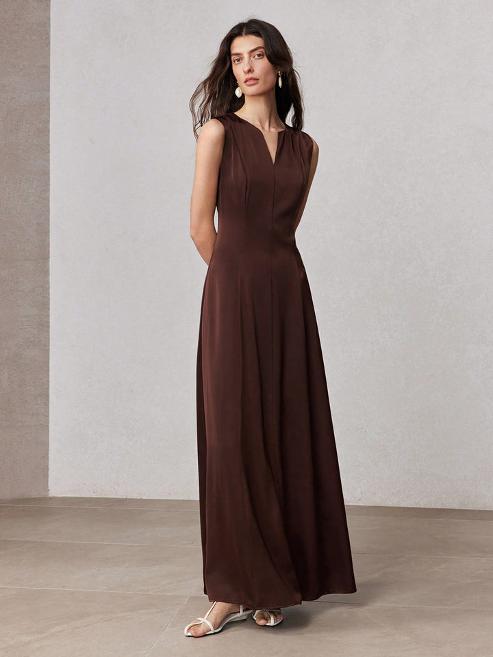 Rochie maxi SHEIN, maro