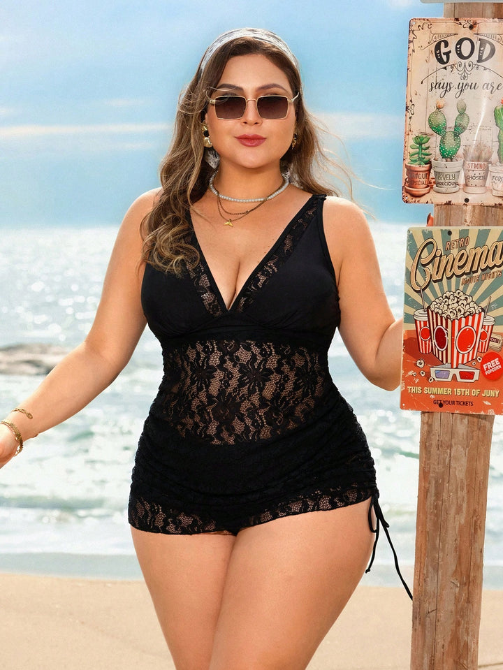 Rochie de baie SHEIN, negru