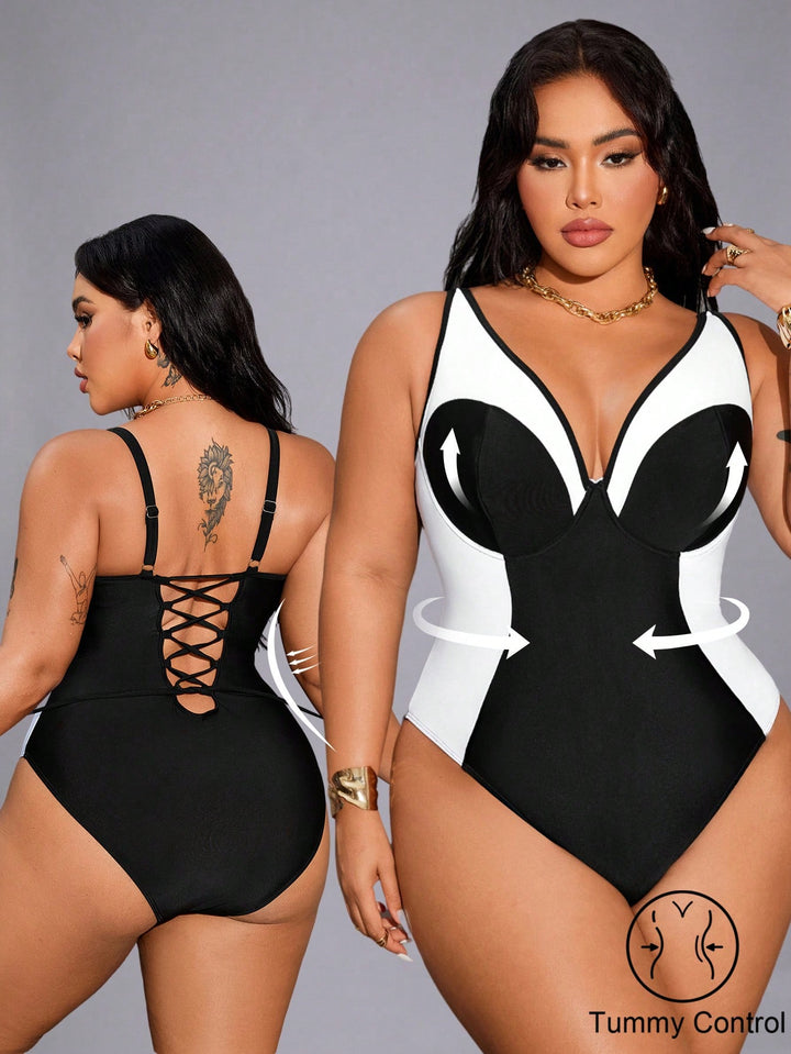 Costum de baie SHEIN, negru
