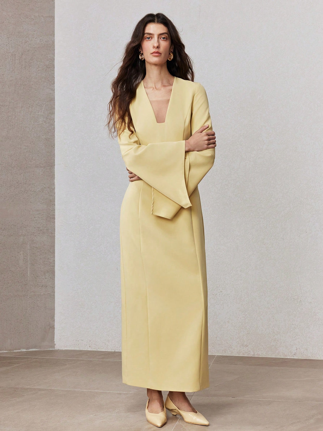 Rochie maxi SHEIN, galben