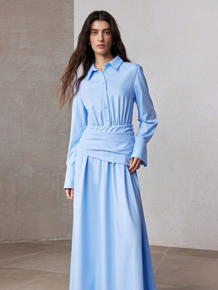 Rochie maxi SHEIN, albastru