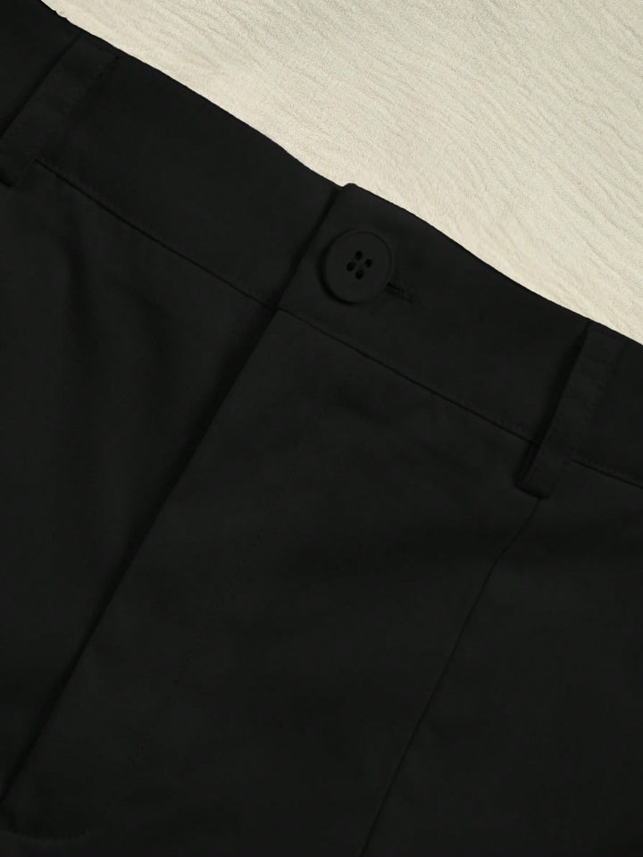 Pantaloni scurți SHEIN, negru