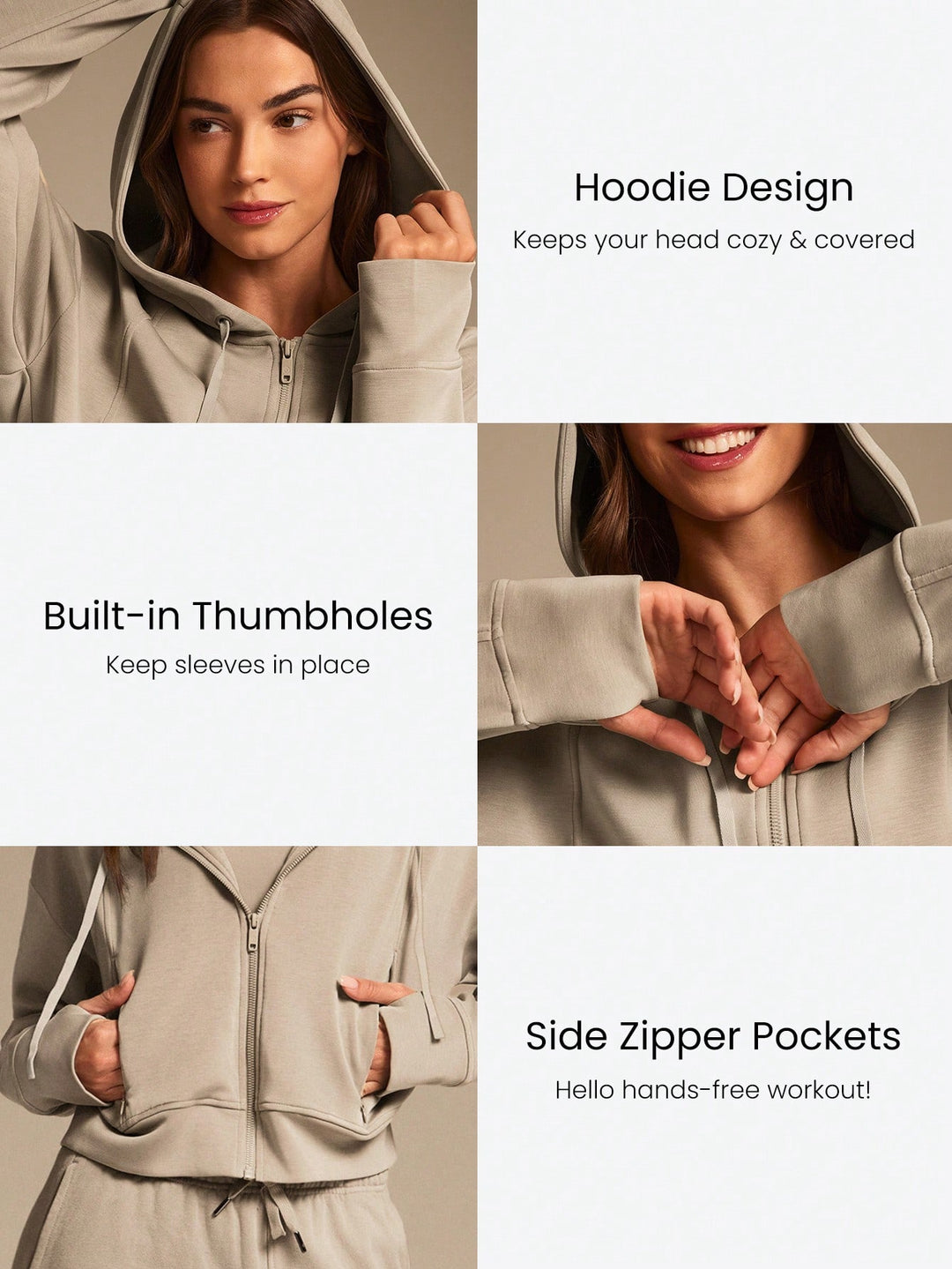 SHEIN sportdzseki, khaki