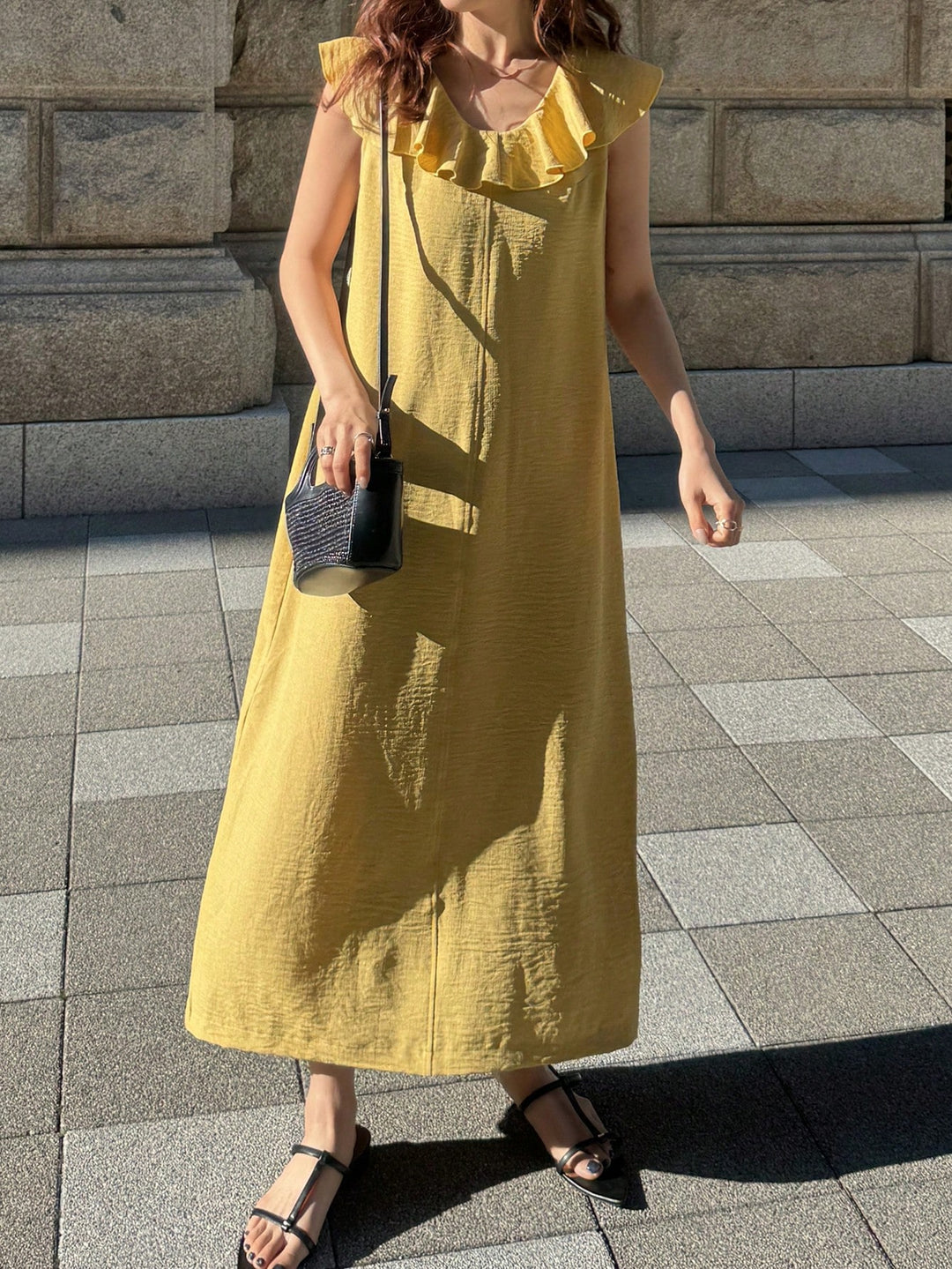 Rochie maxi SHEIN, galben