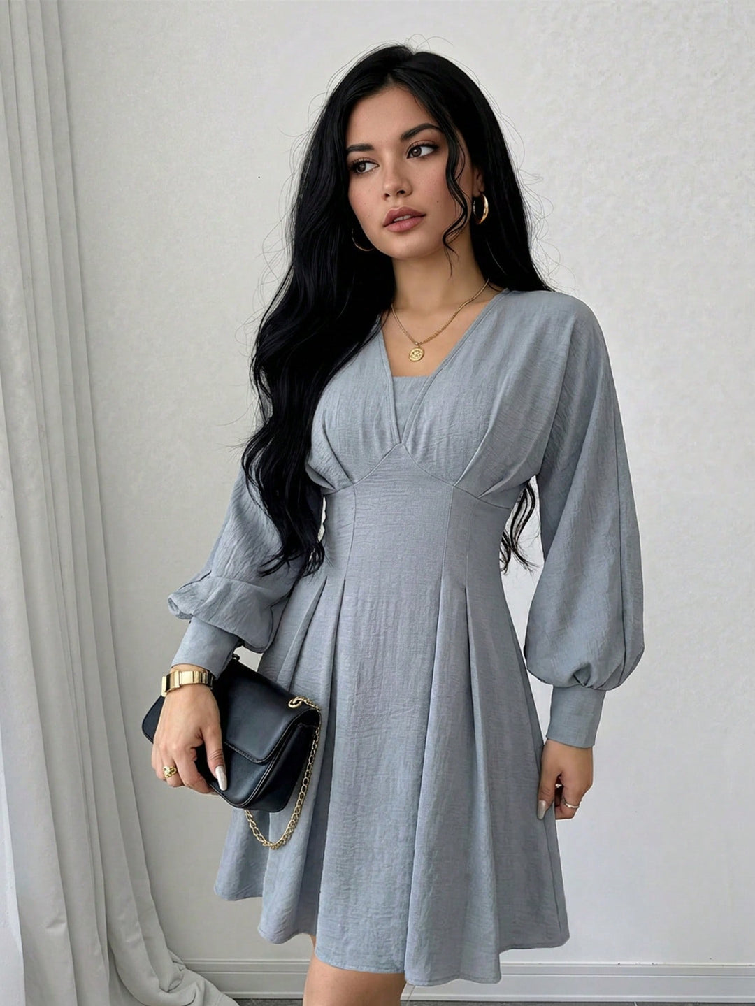 Rochie scurtă SHEIN, albastru