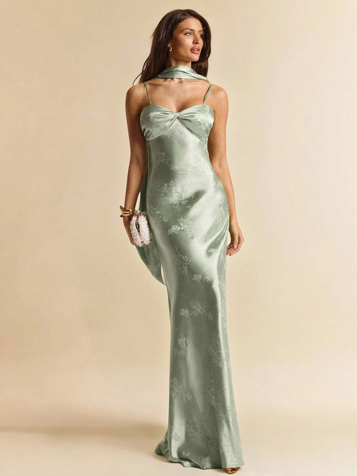 Rochie maxi SHEIN, verde