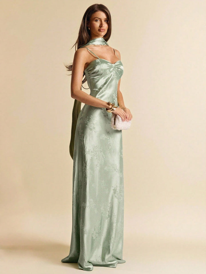 Rochie maxi SHEIN, verde