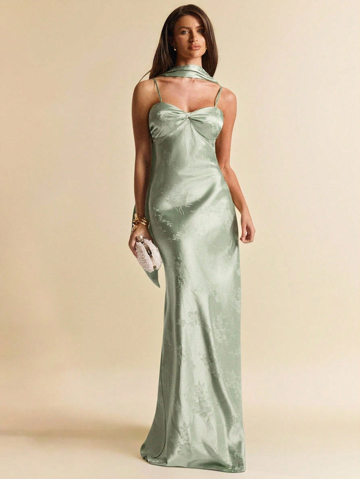 Rochie maxi SHEIN, verde