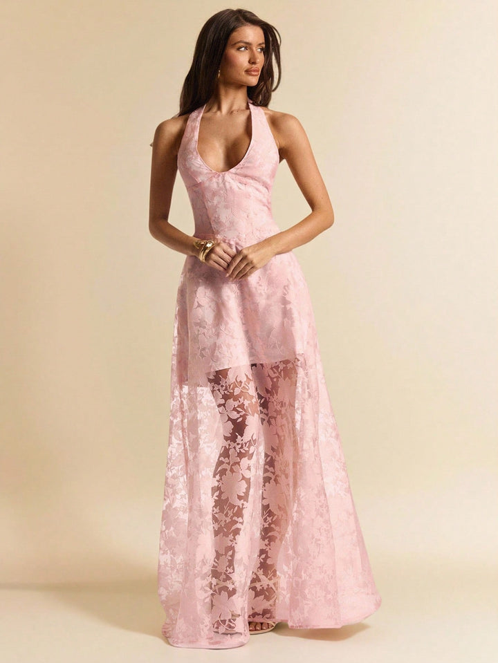 Rochie maxi SHEIN, roz
