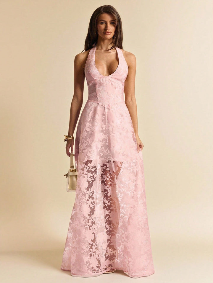 Rochie maxi SHEIN, roz