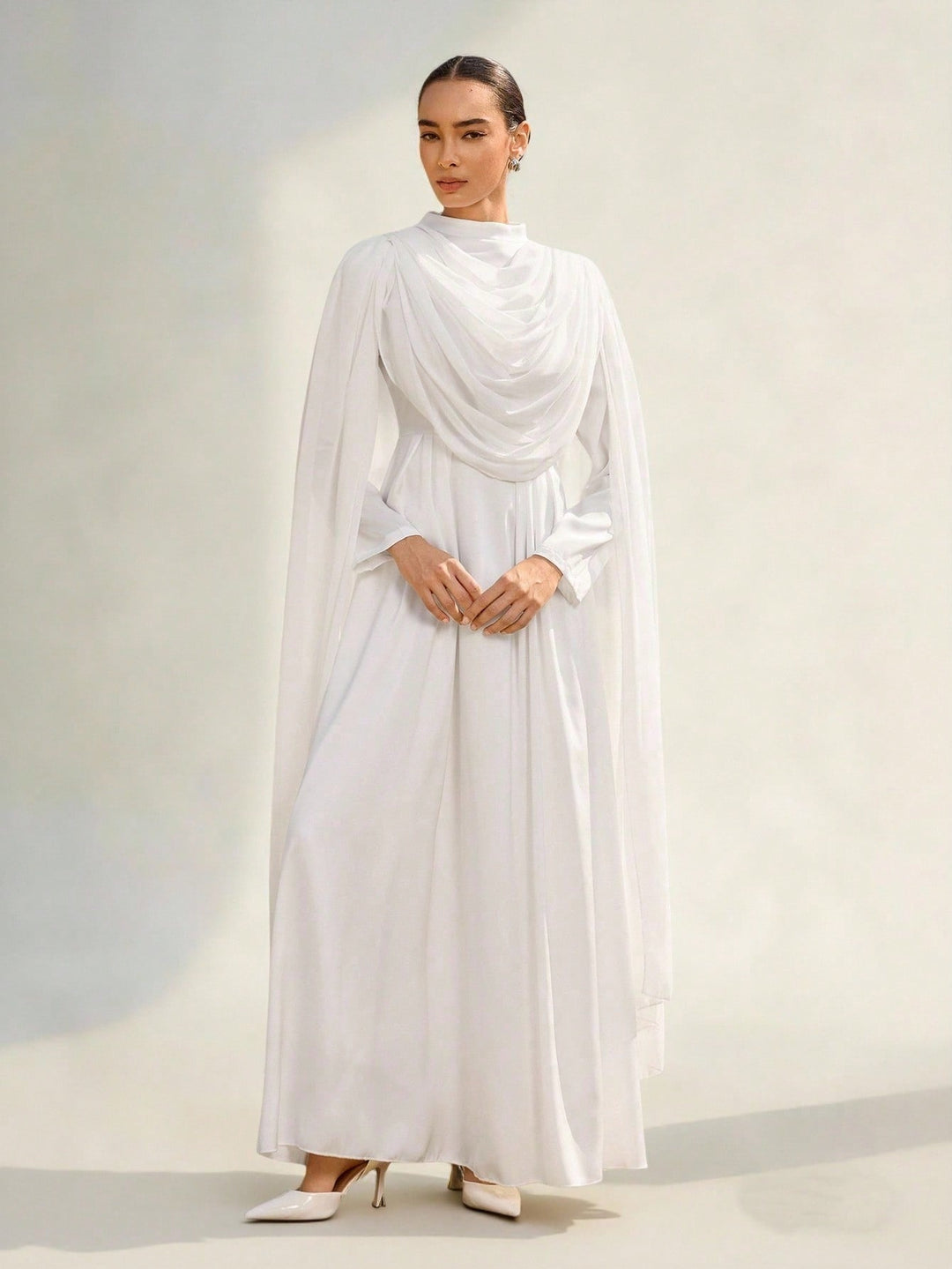 Rochie maxi SHEIN, alb