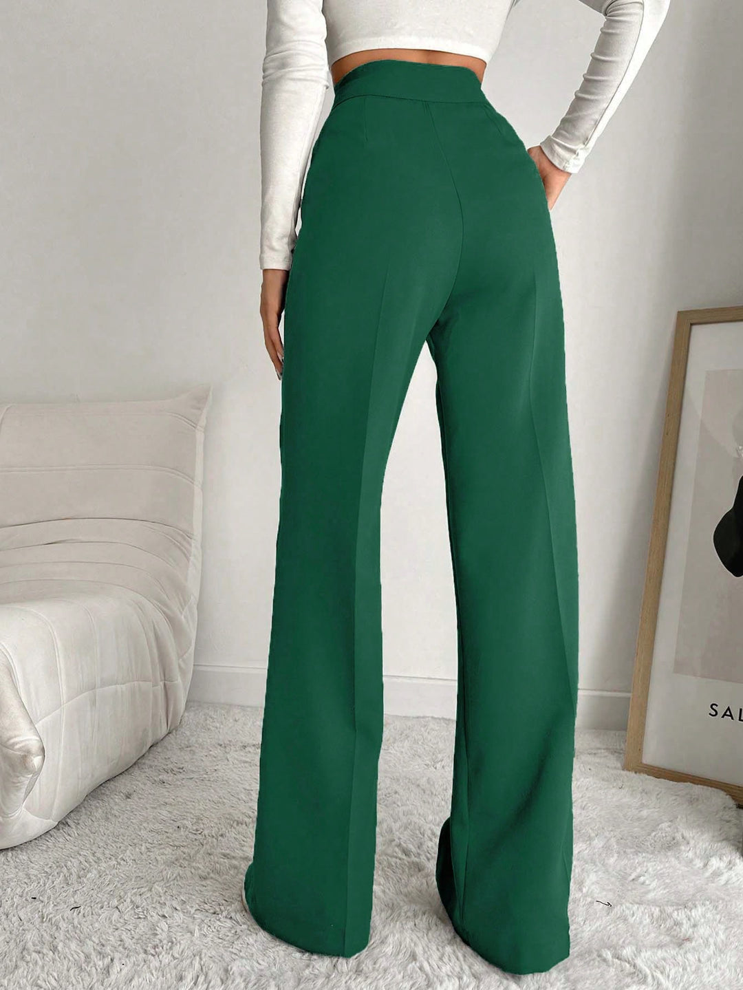 Pantaloni SHEIN, verde
