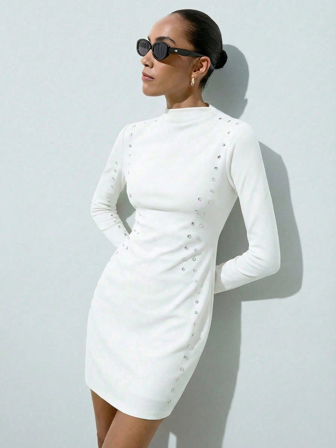 Rochie scurtă SHEIN, alb