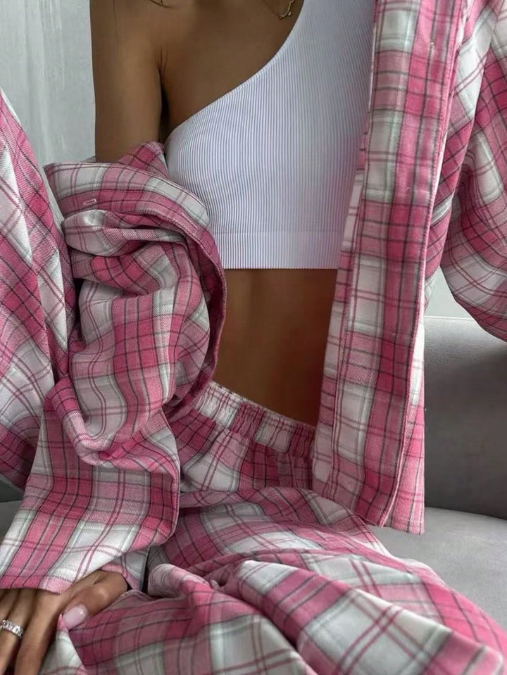 Set pijamale SHEIN, roz