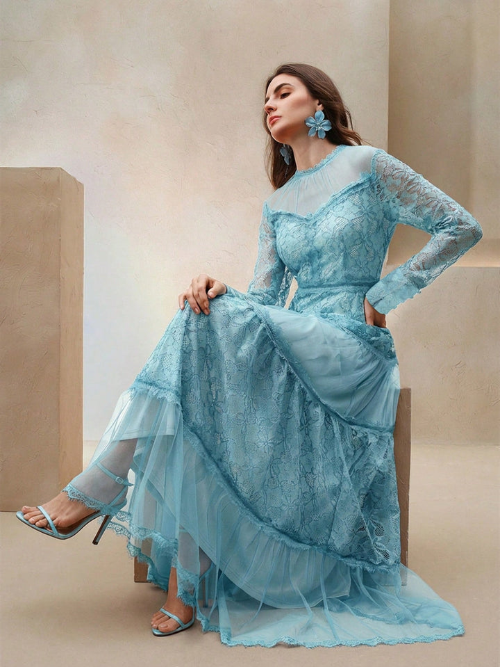 Rochie maxi SHEIN, albastru
