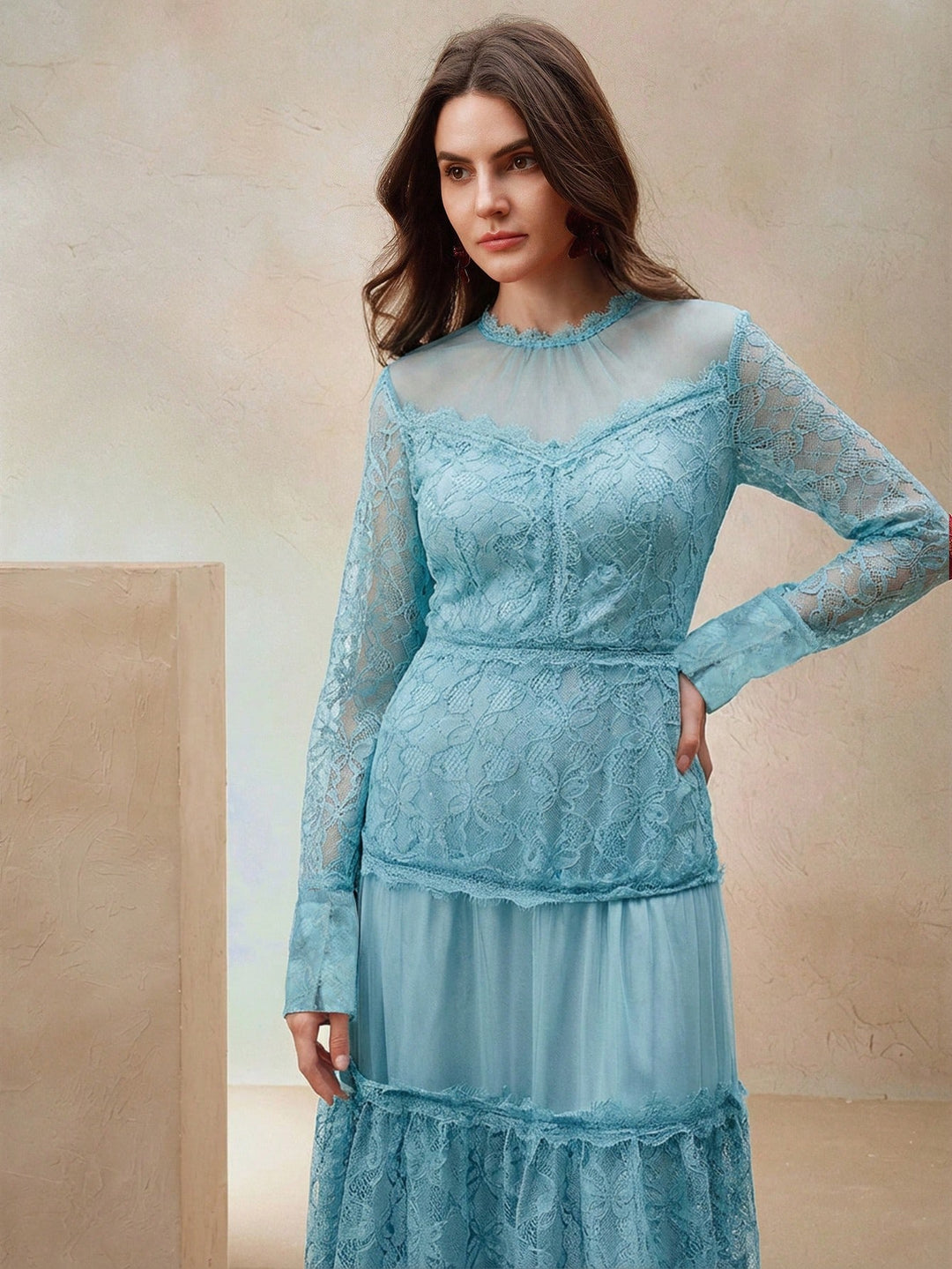 Rochie maxi SHEIN, albastru
