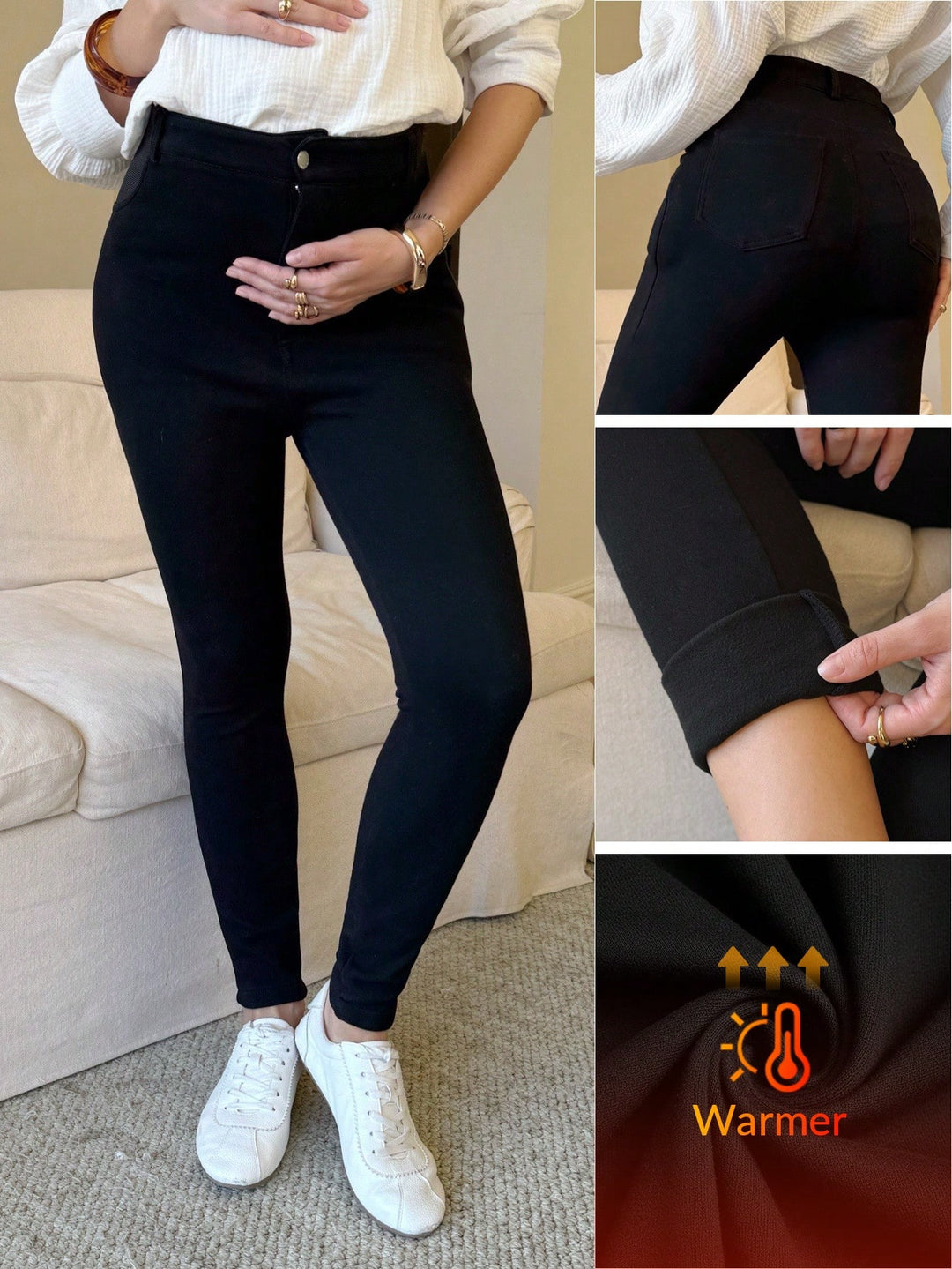 Jeans SHEIN, negru