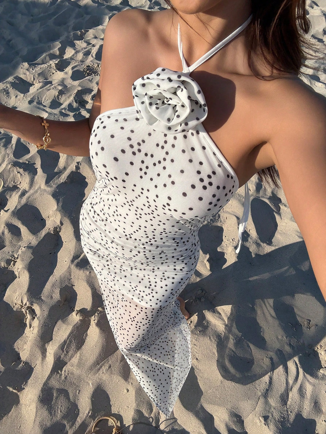Rochie maxi SHEIN, alb