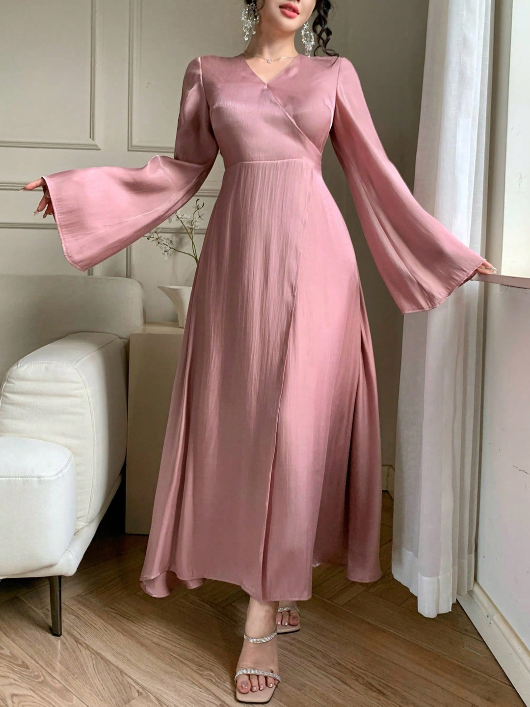 Rochie maxi SHEIN, roz