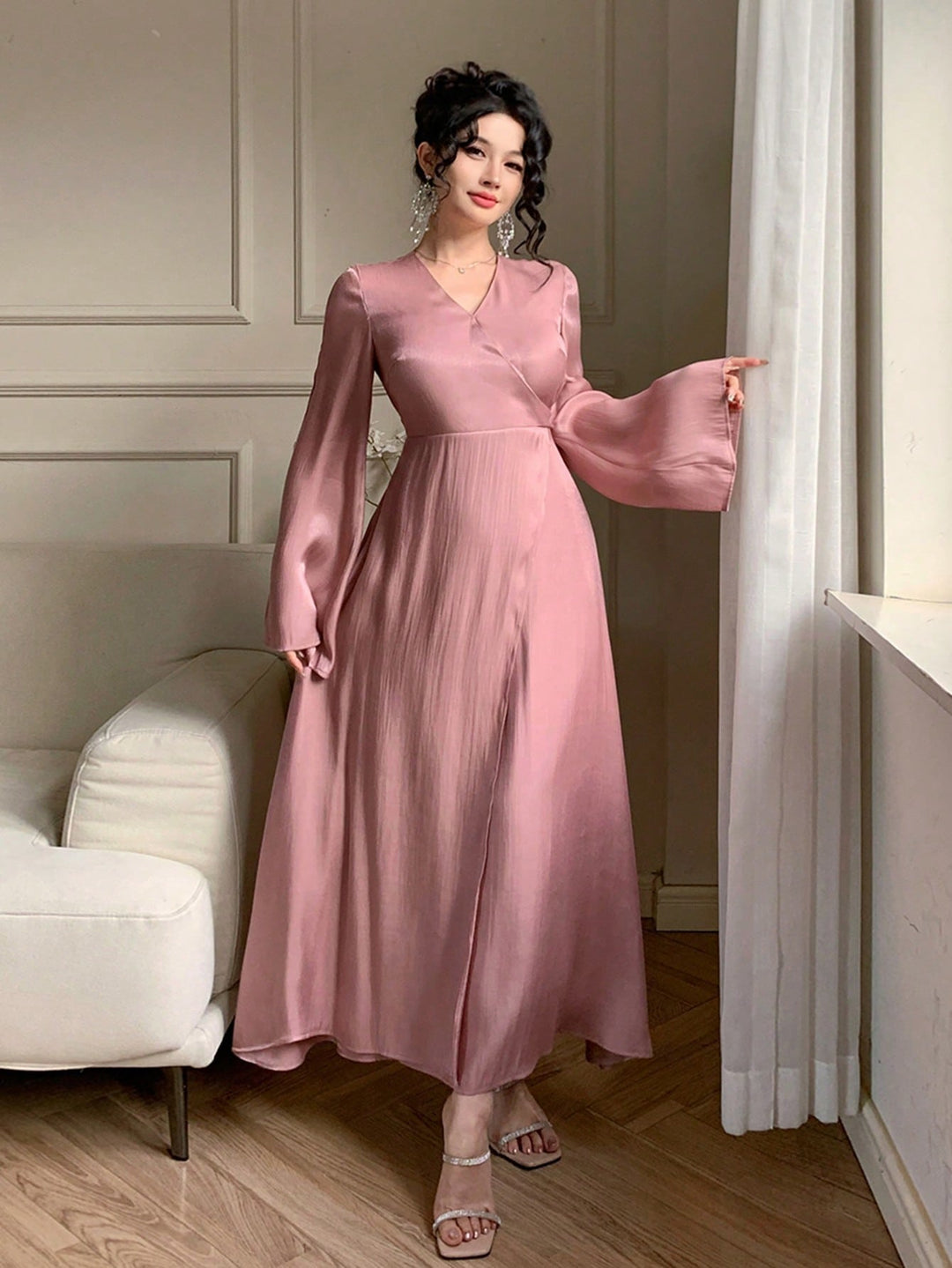 Rochie maxi SHEIN, roz