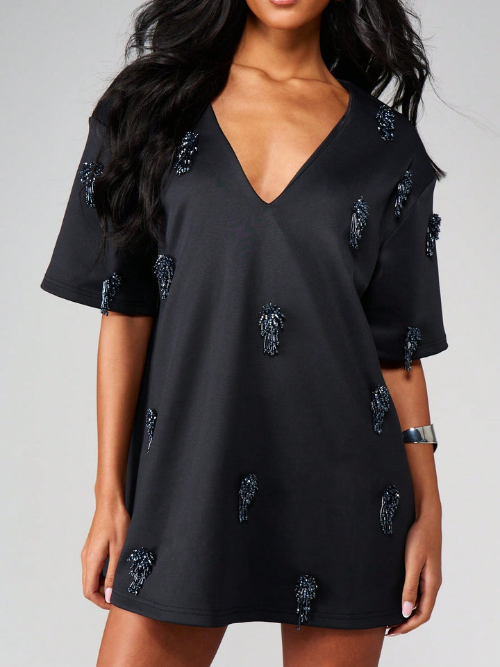 SHEIN miniruha, fekete
