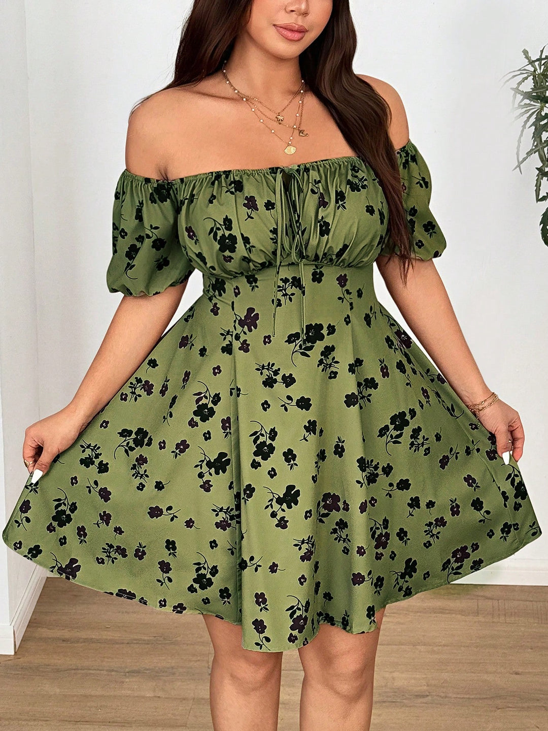 Rochie SHEIN, verde