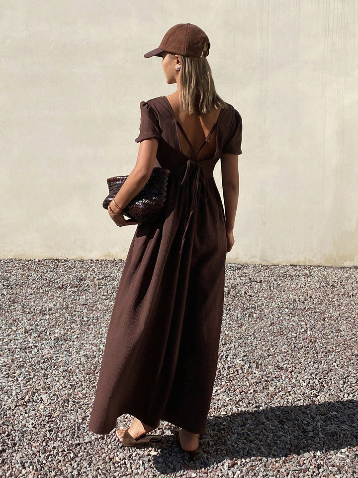 Rochie maxi SHEIN, maro