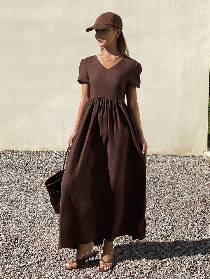 Rochie maxi SHEIN, maro