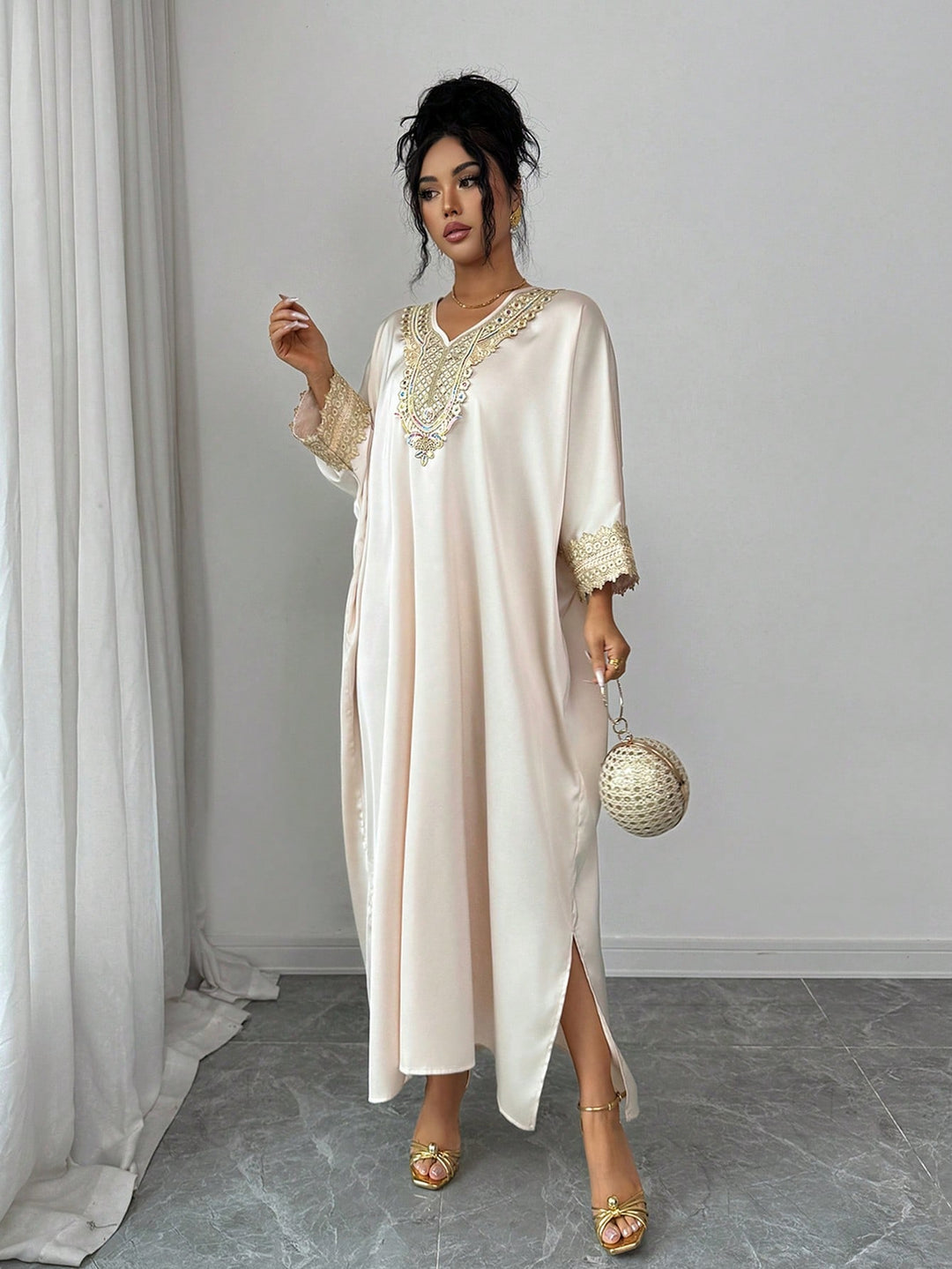 SHEIN Maxi ruha, bézs