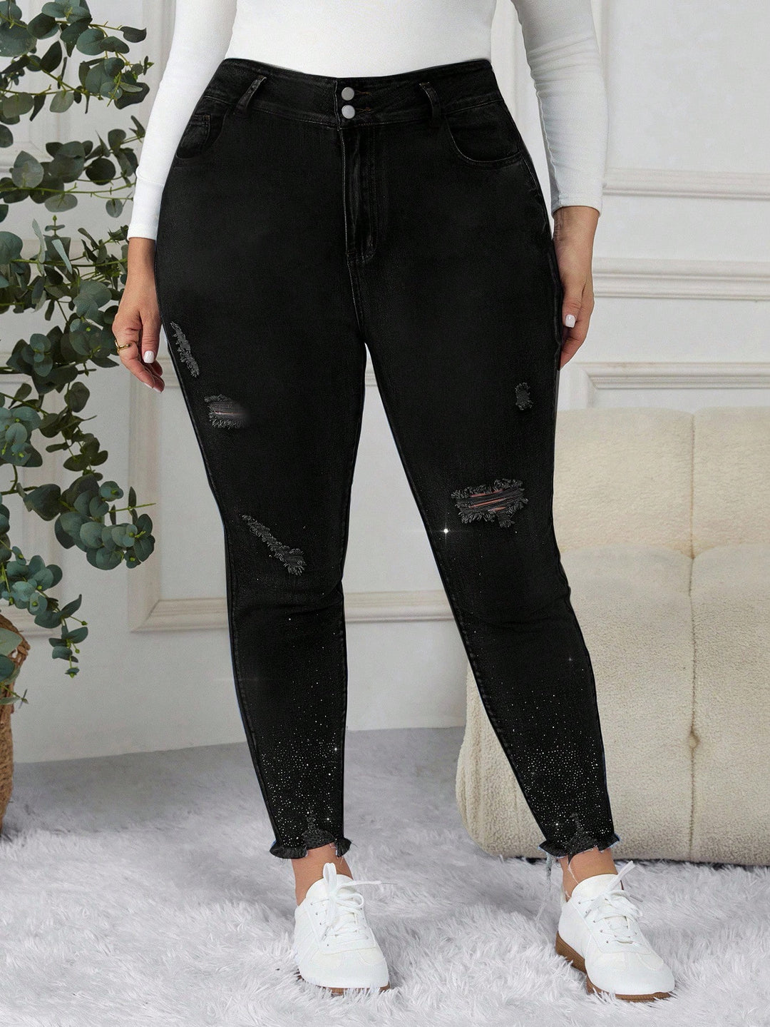 Jeans SHEIN, negru