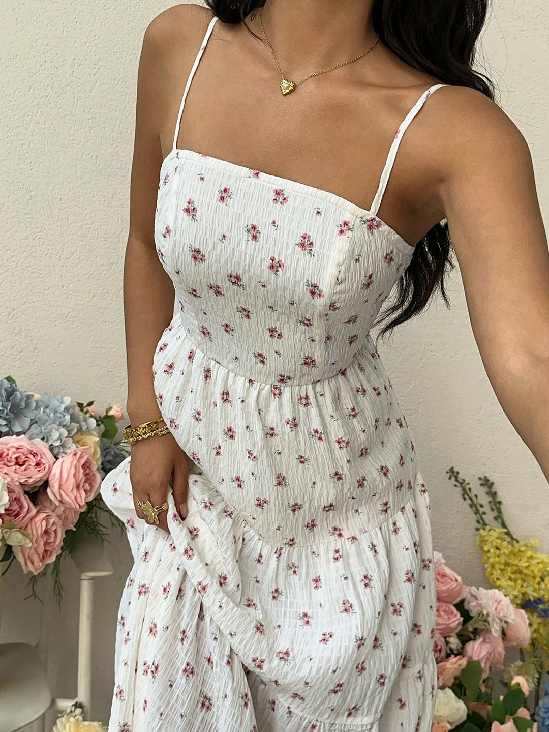 Rochie maxi SHEIN, mix culori