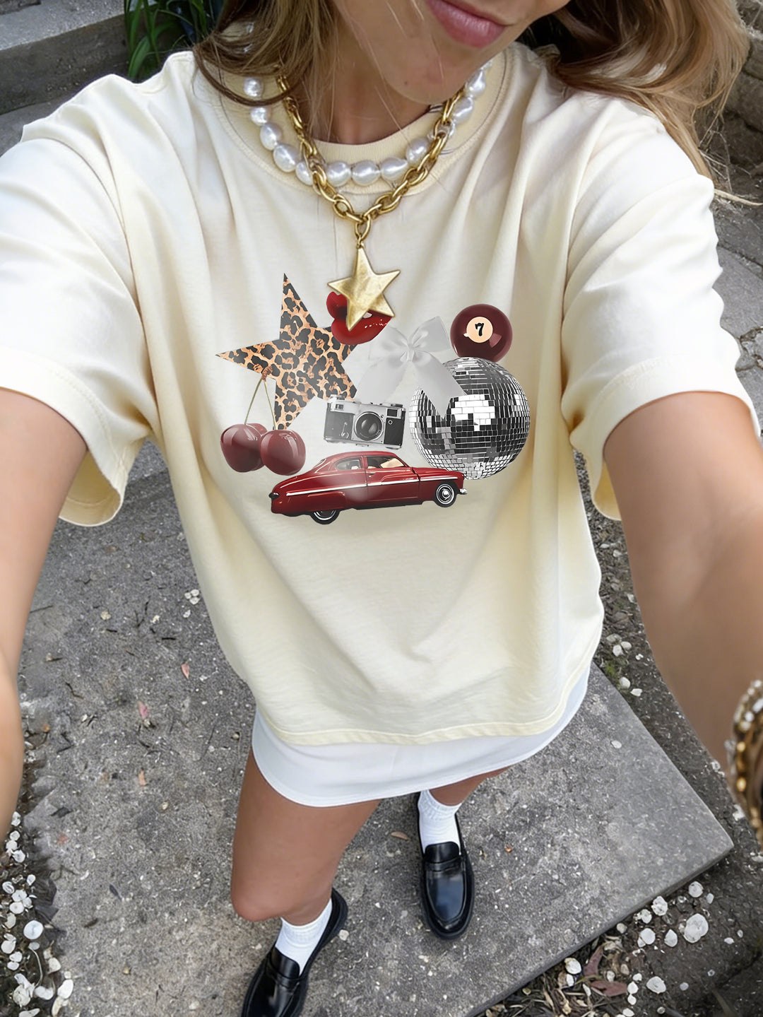 Tricou SHEIN, portocaliu