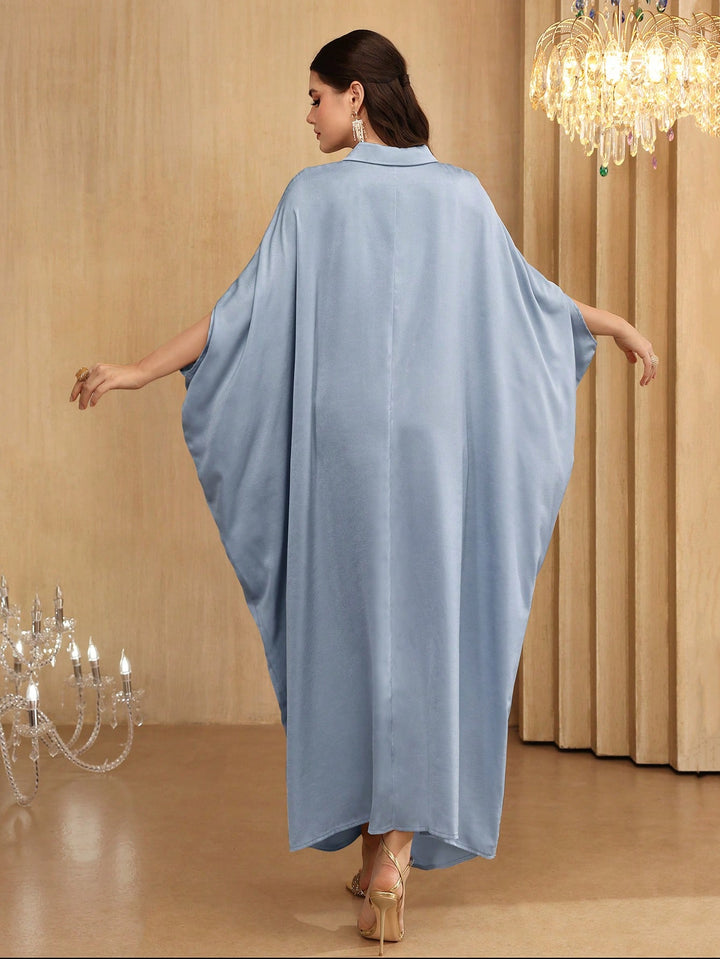 Set caftan și jalabiya SHEIN, albastru