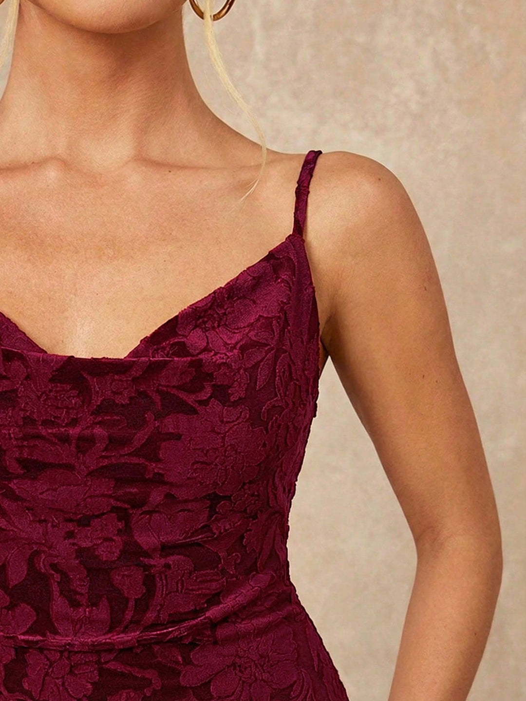 Rochie maxi SHEIN, maro