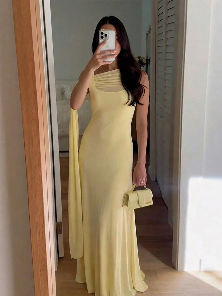 Rochie maxi SHEIN, galben