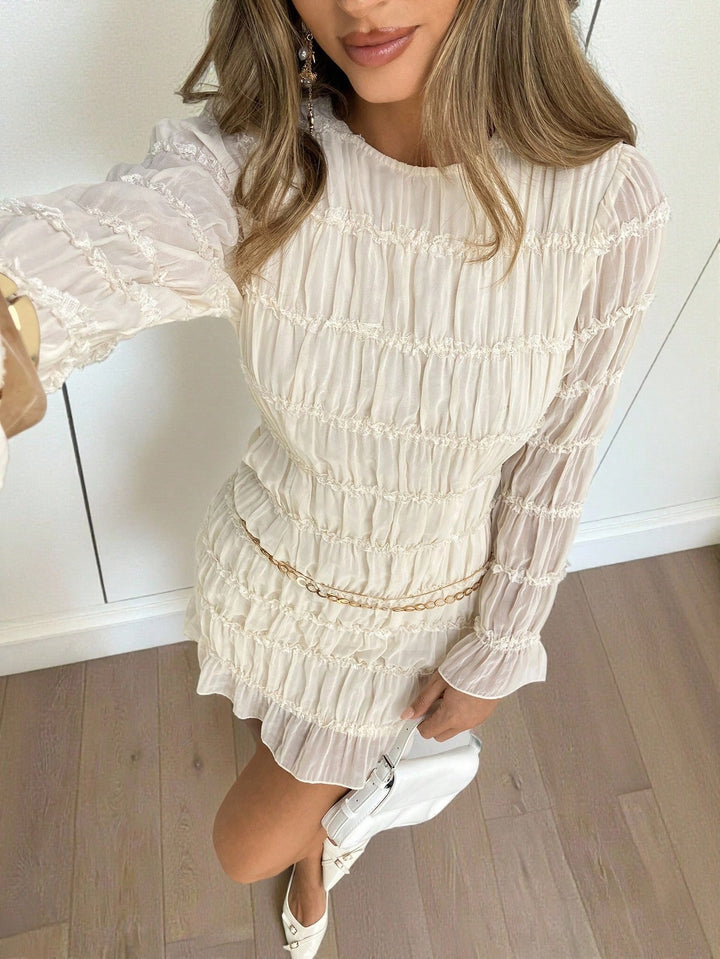 Rochie scurtă SHEIN, bej