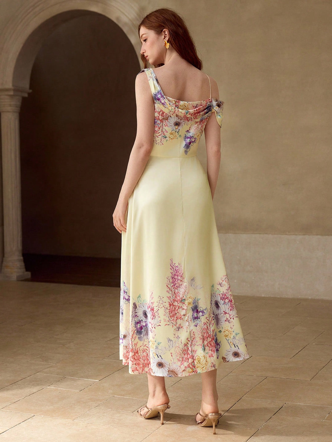 Rochie midi SHEIN, mix culori